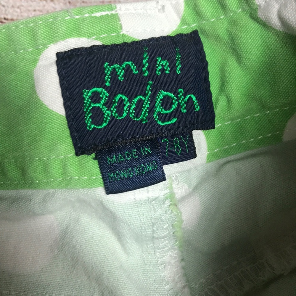 Mini Boden | girls shorts size 7/8 polka dot heart - Picture 7 of 12